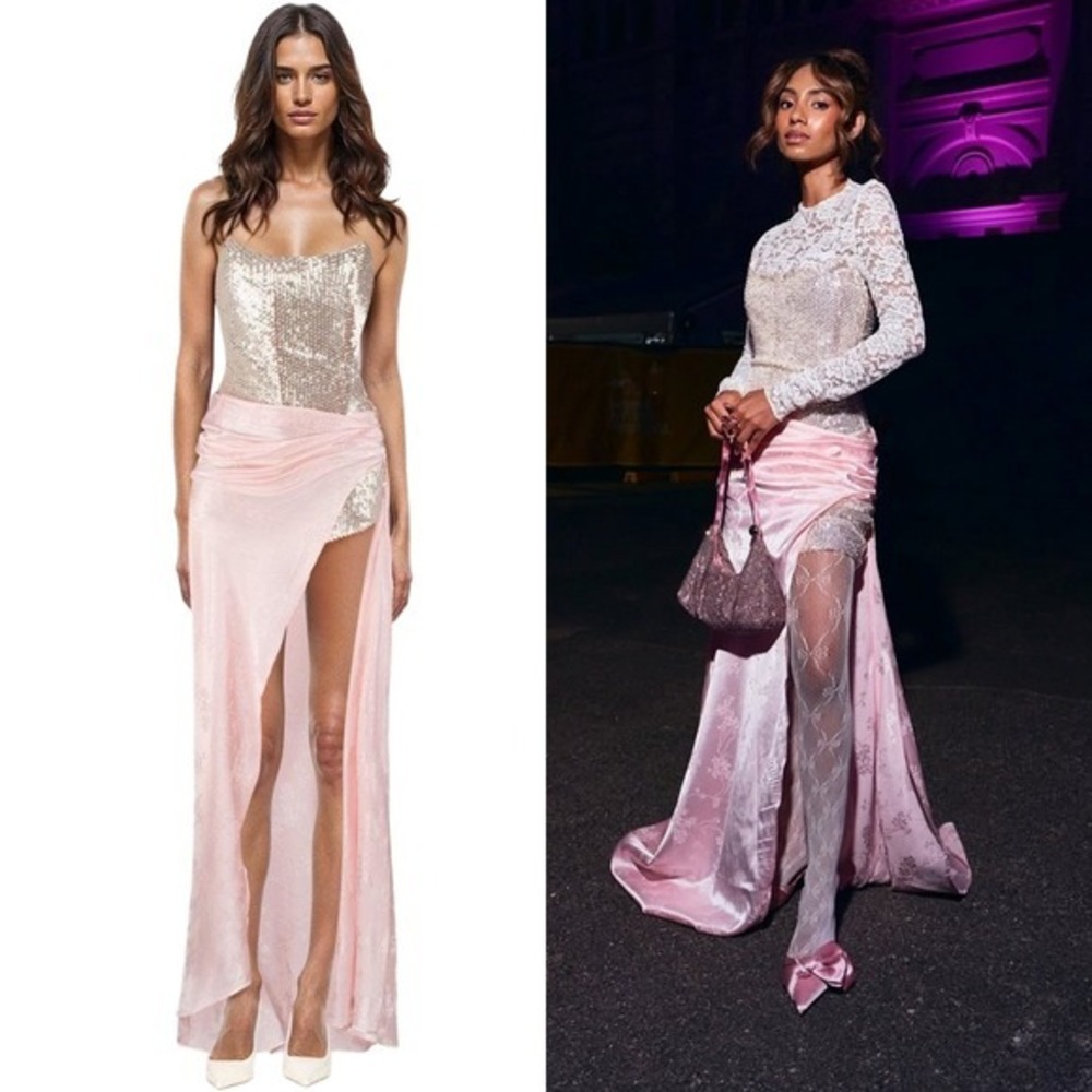 NWT Atoir Clara Maxi Gown in Vintage Pink $622 - Size 4